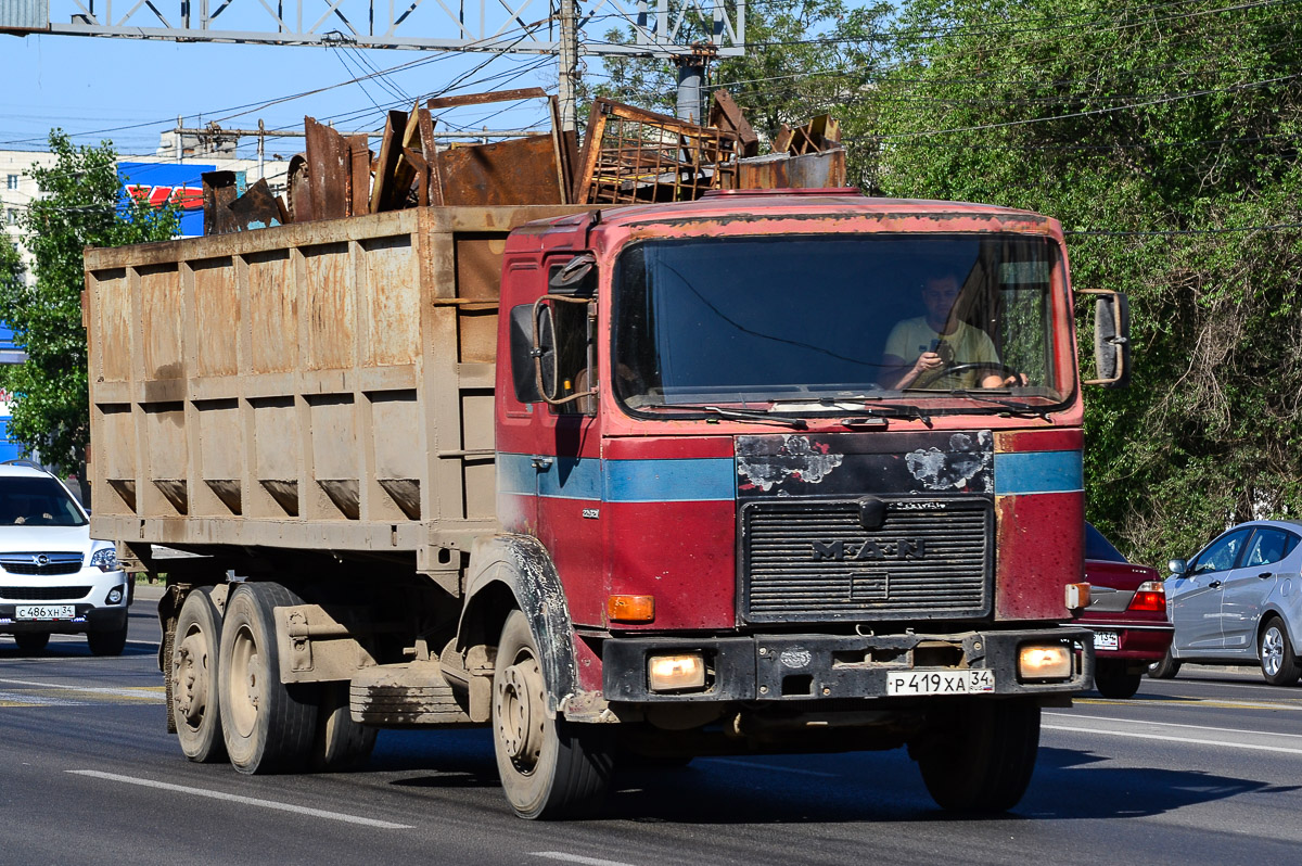 Волгоградская область, № Р 419 ХА 34 — MAN F8 (общая модель)