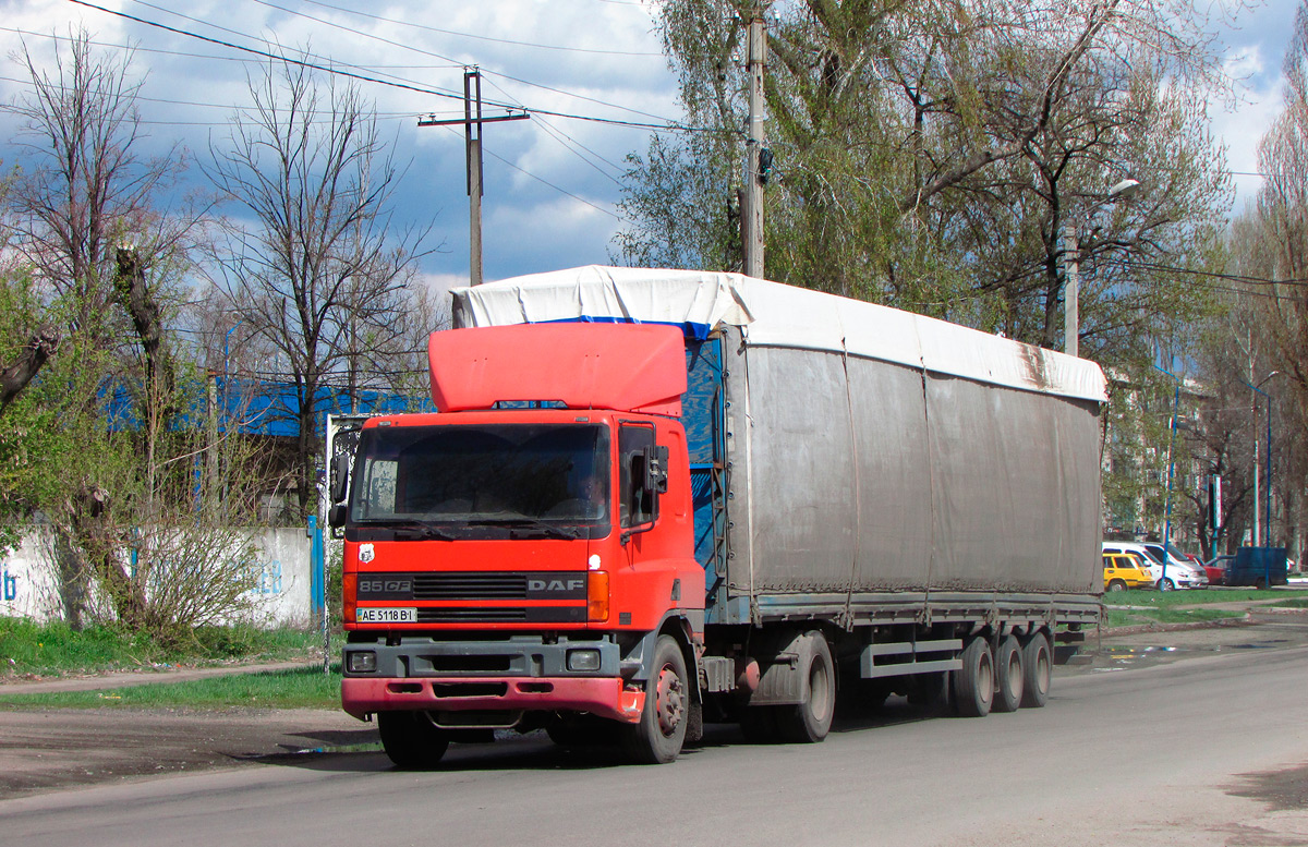 Днепропетровская область, № АЕ 5118 ВІ — DAF 85 (CF) FT