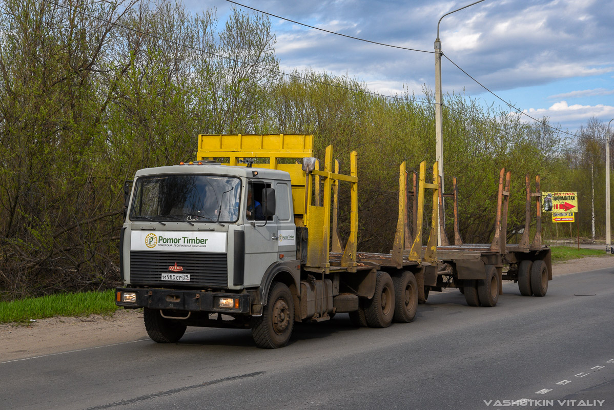 Архангельская область, № М 980 СР 29 — МАЗ-6303 [630300]