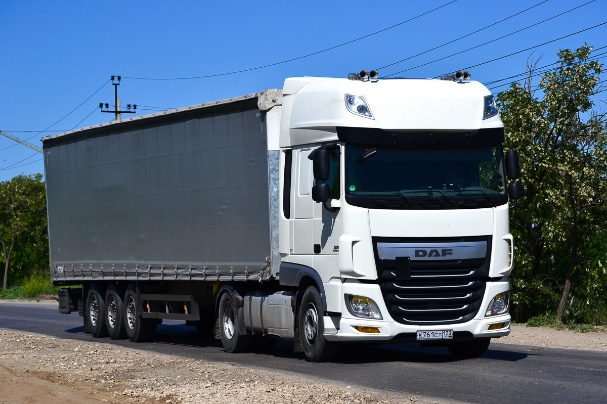 Краснодарский край, № К 761 СТ 123 — DAF XF Euro6 FT