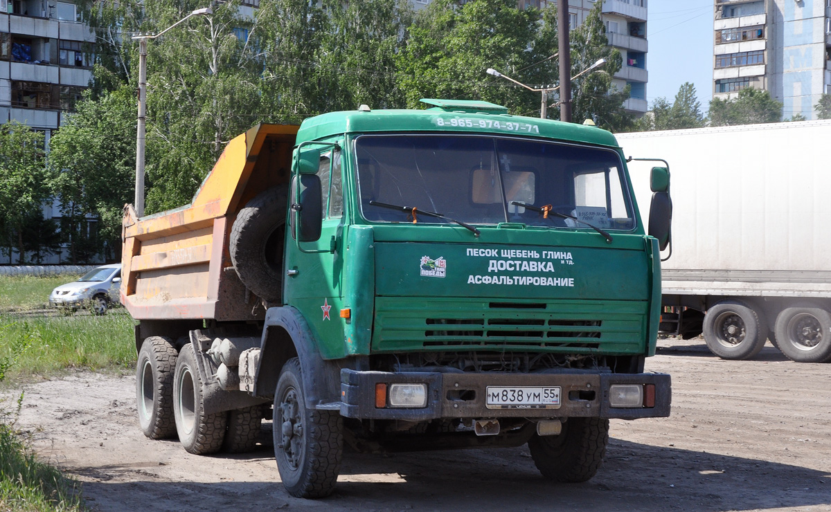 Омская область, № М 838 УМ 55 — КамАЗ-55111 (общая модель)