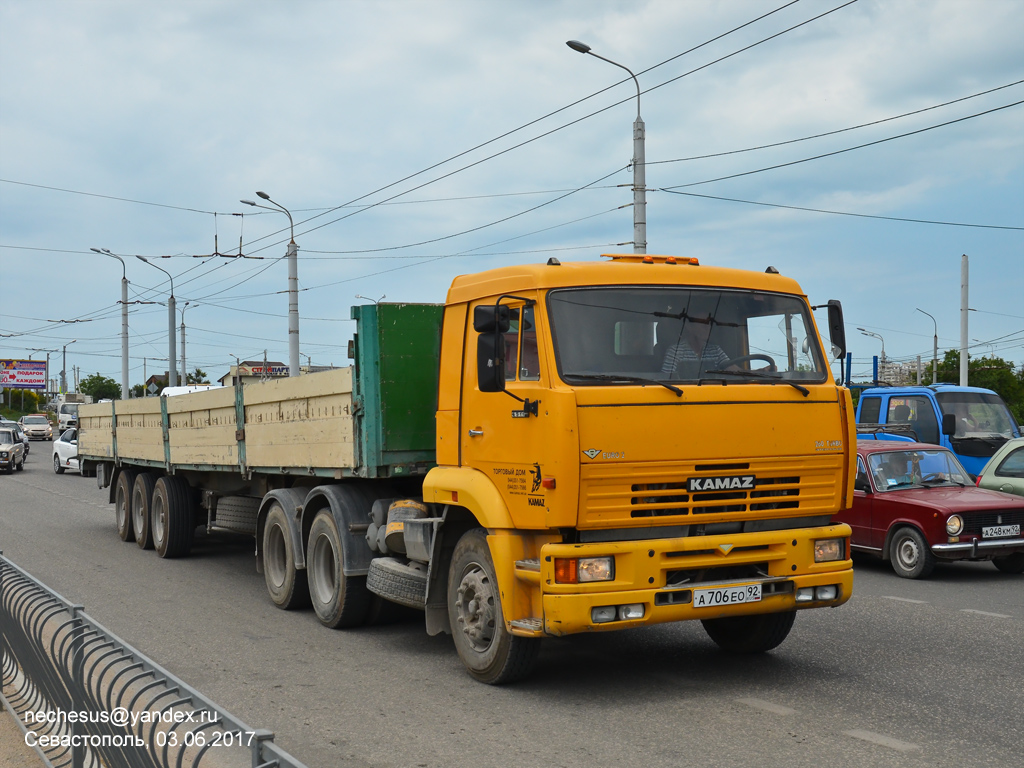 Севастополь, № А 706 ЕО 92 — КамАЗ-65116 [651160]