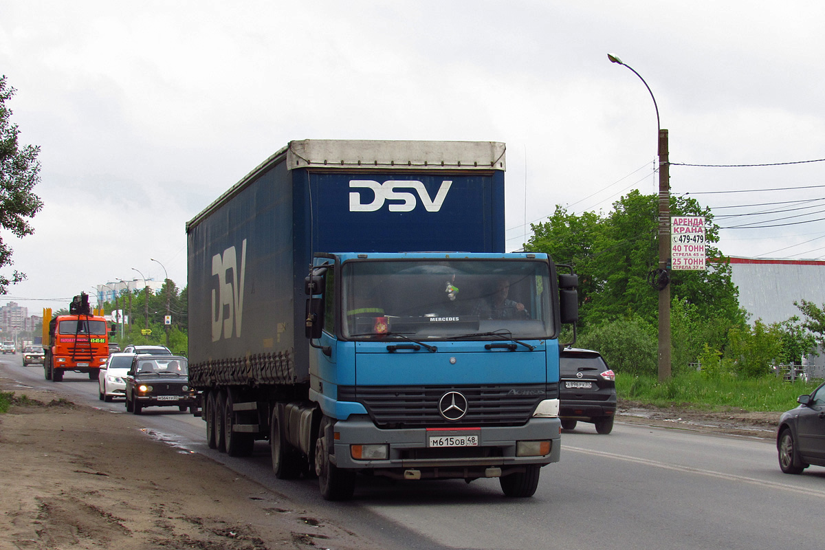 Липецкая область, № М 615 ОВ 48 — Mercedes-Benz Actros ('1997)