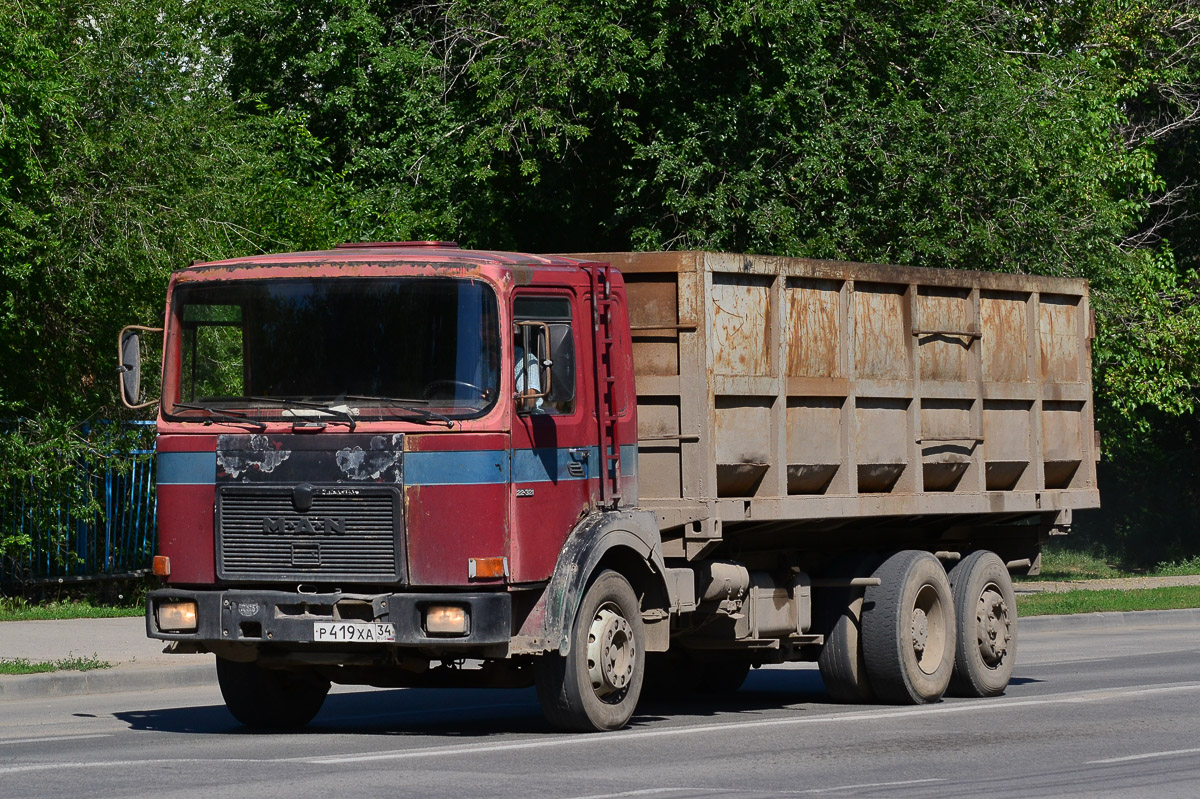 Волгоградская область, № Р 419 ХА 34 — MAN F8 (общая модель)