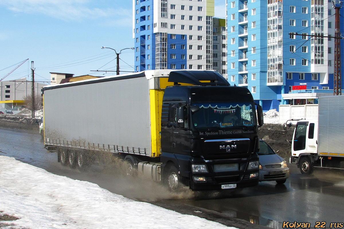 Алтайский край, № А 999 ВУ 22 — MAN TGX ('2007) 18.400