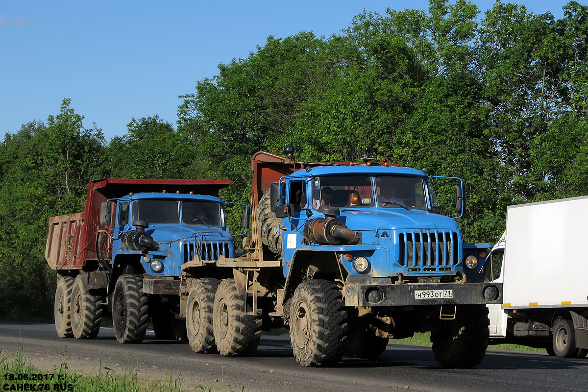 Тульская область, № Н 993 ОТ 71 — Урал-55571-40