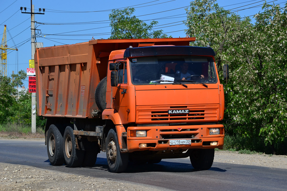 Владимирская область, № О 418 НМ 33 — КамАЗ-6520 [652000]