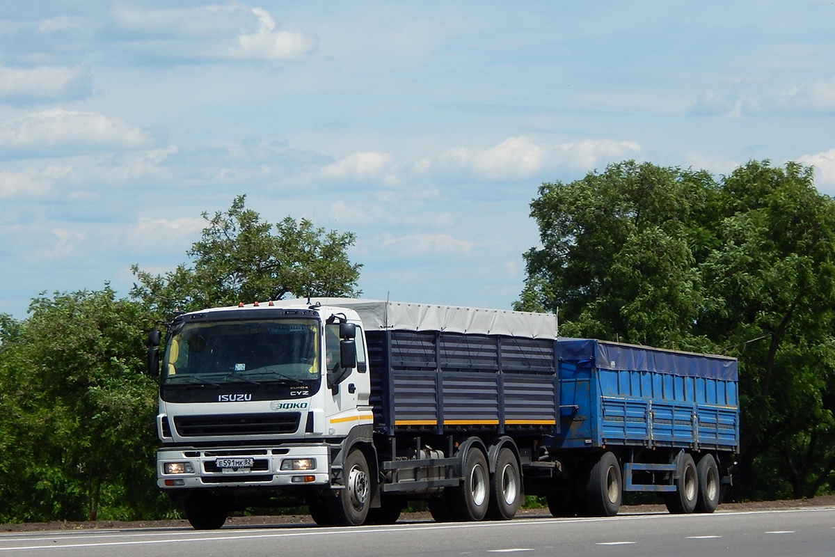 Белгородская область, № Е 591 МК 82 — Isuzu Giga CYZ