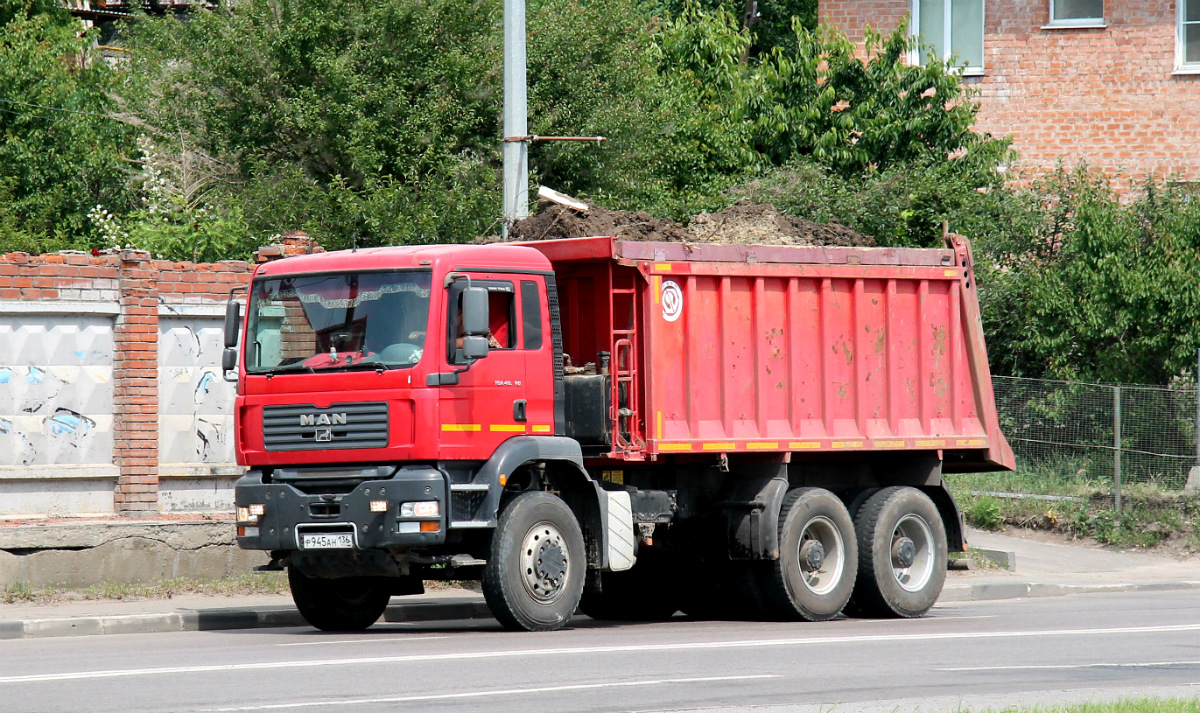 Воронежская область, № Р 945 АН 136 — MAN TGA 40.390