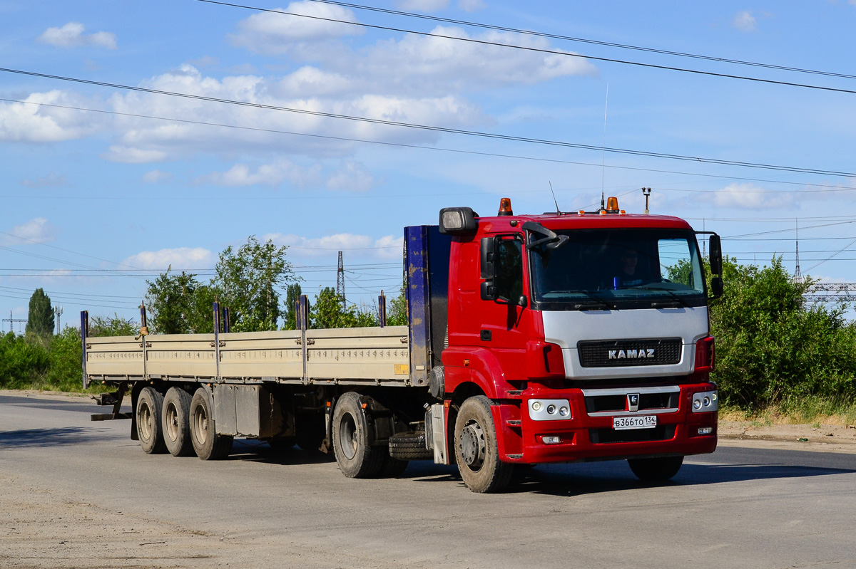 Волгоградская область, № В 366 ТО 134 — КамАЗ-5490 (общая модель)