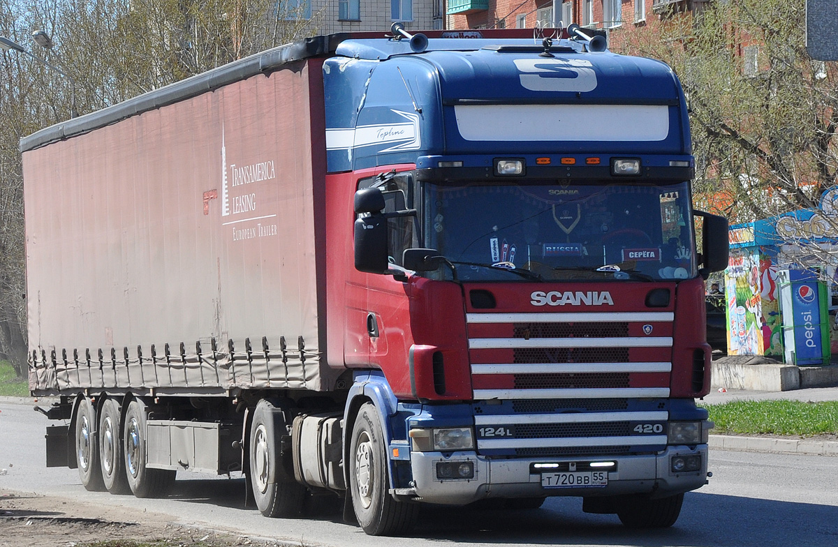 Омская область, № Т 720 ВВ 55 — Scania ('1996) R124L