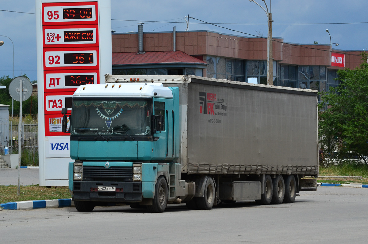 Волгоградская область, № С 438  КР 34 — Renault Magnum Integral ('1997)