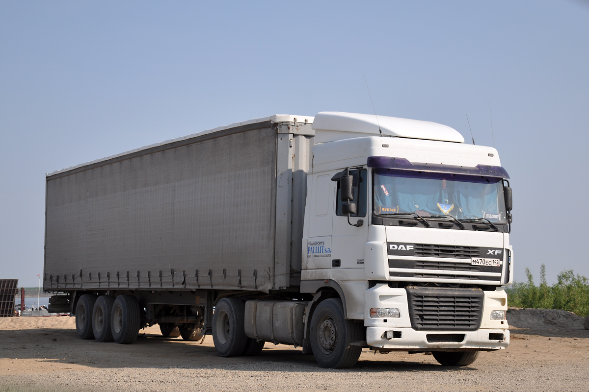 Кемеровская область, № М 470 ЕС 142 — DAF XF95 FT