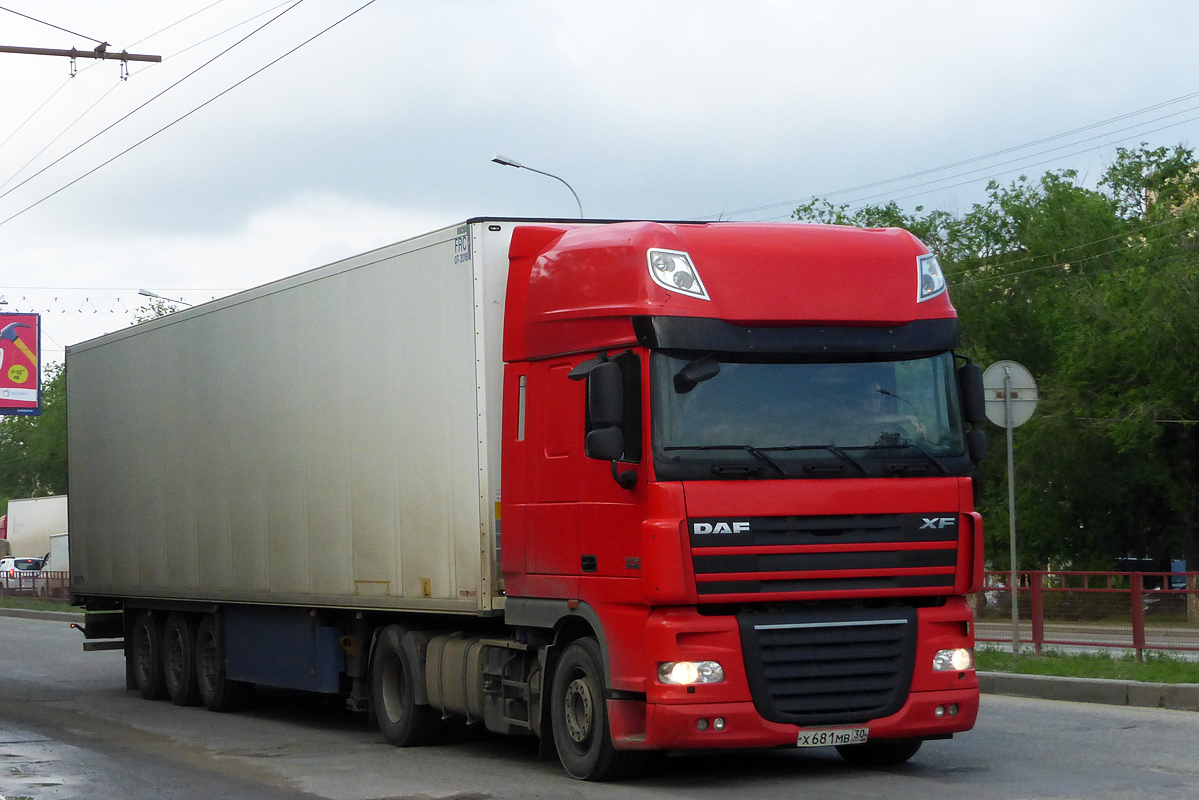 Астраханская область, № Х 681 МВ 30 — DAF XF105 FT