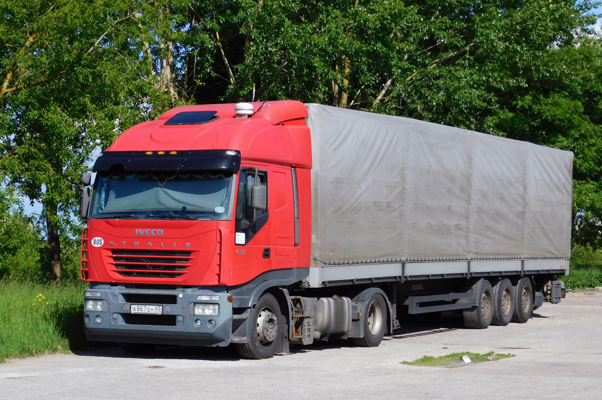 Псковская область, № А 867 ЕН 60 — IVECO Stralis ('2002) 430