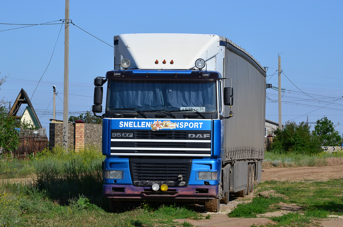 Волгоградская область, № А 018 ХН 34 — DAF 95XF FT