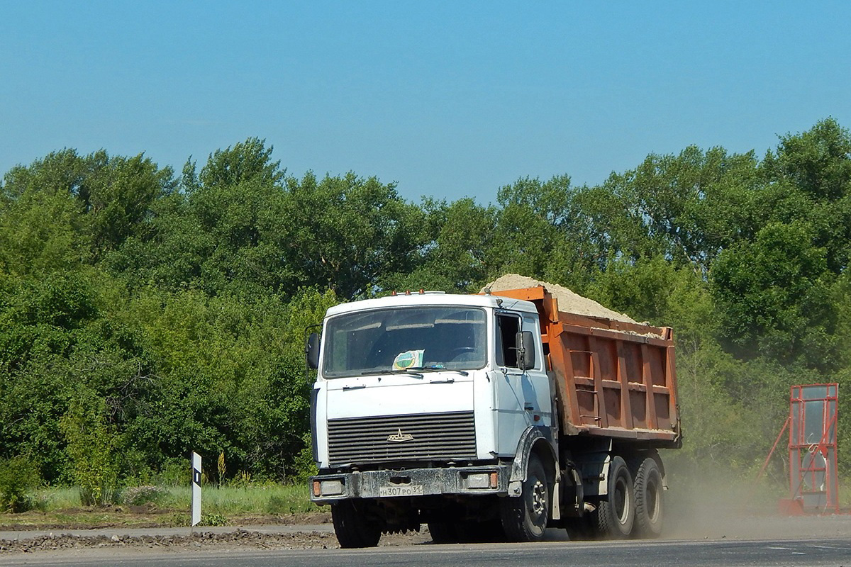 Белгородская область, № Н 307 РО 31 — МАЗ-5516 (общая модель)