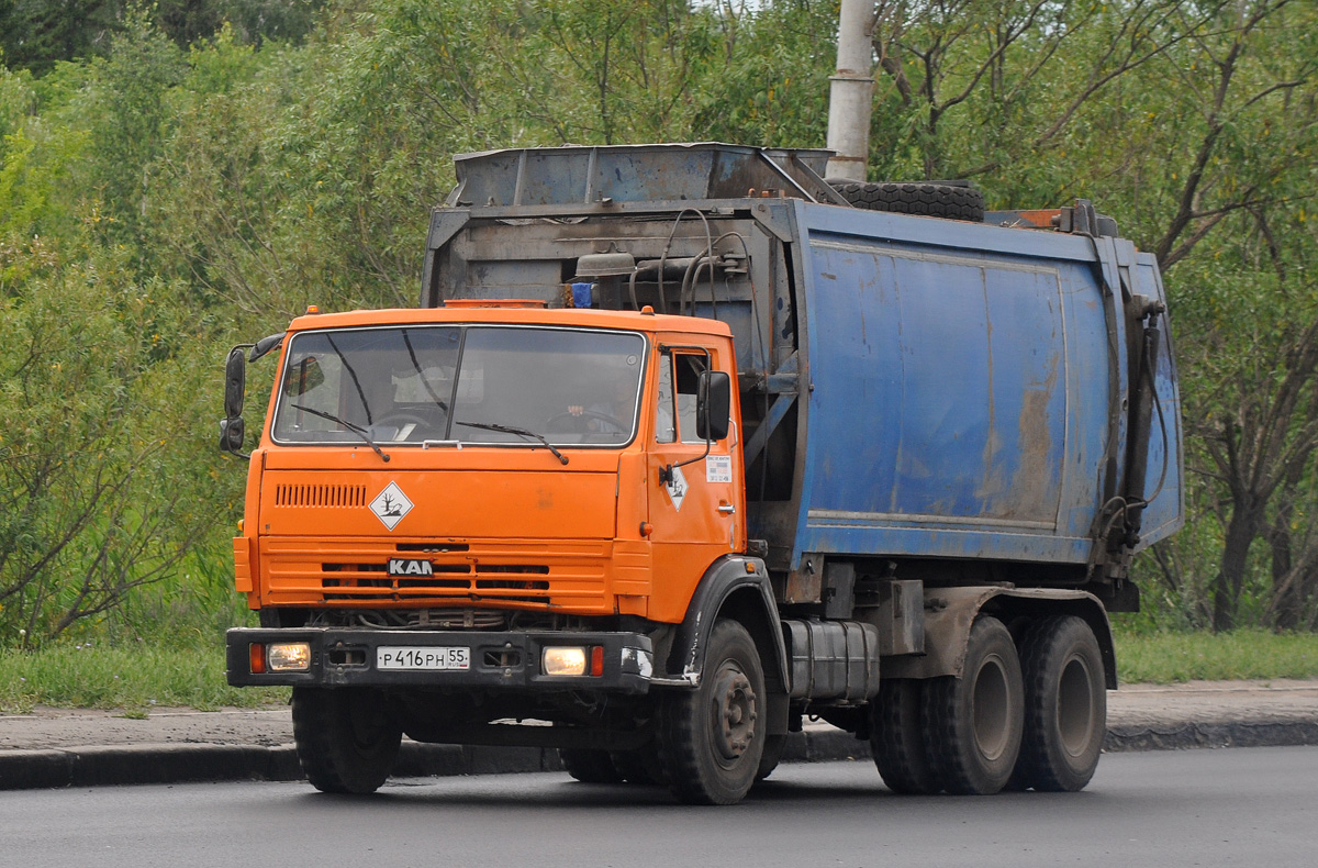 Омская область, № Р 416 РН 55 — КамАЗ-53215 [532150]