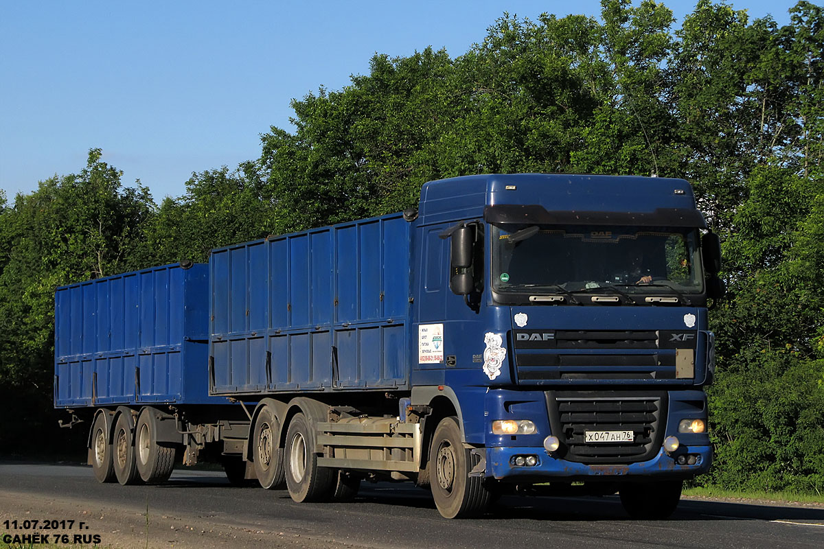 Ярославская область, № Х 047 АН 76 — DAF XF105 FAR