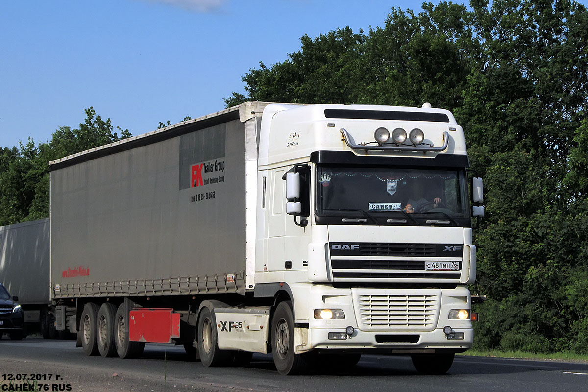 Ярославская область, № С 481 МН 76 — DAF XF95 FT