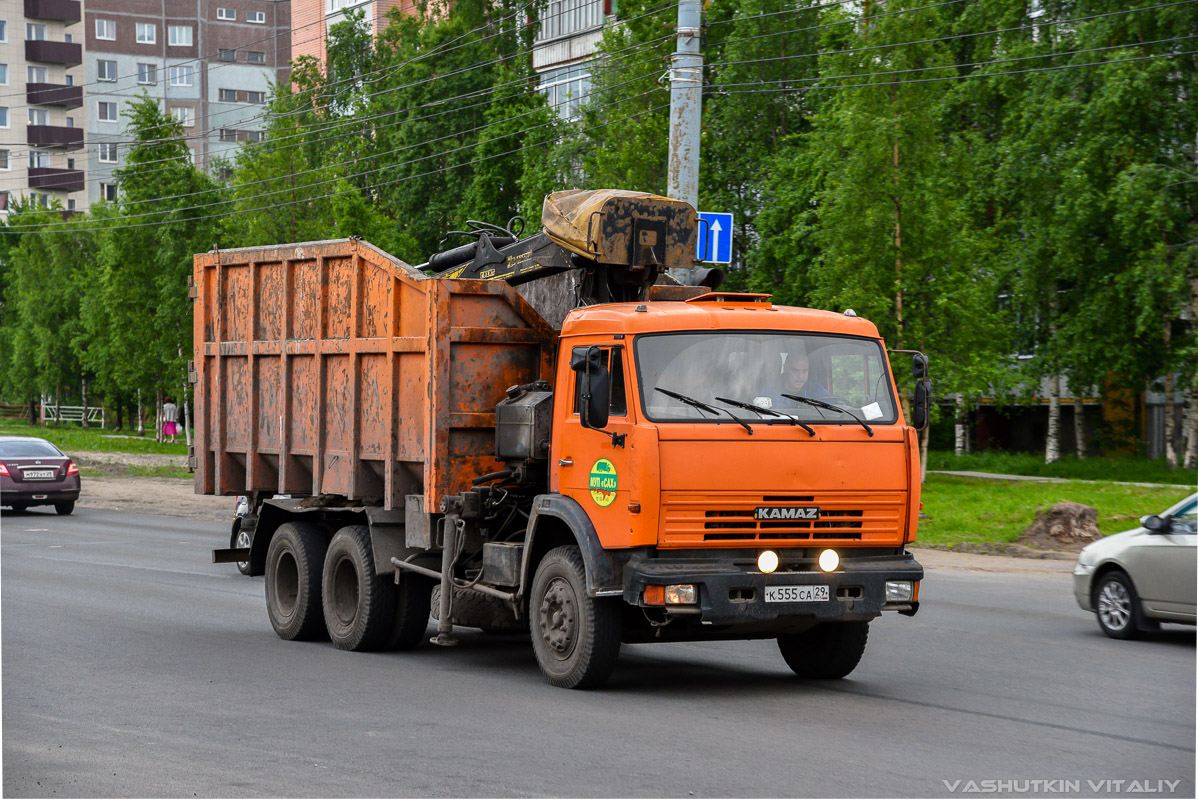 Архангельская область, № К 555 СА 29 — КамАЗ-65115-D3