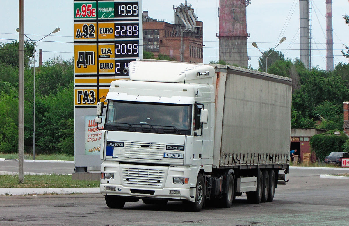 Херсонская область, № ВТ 0961 ВІ — DAF 95XF FT