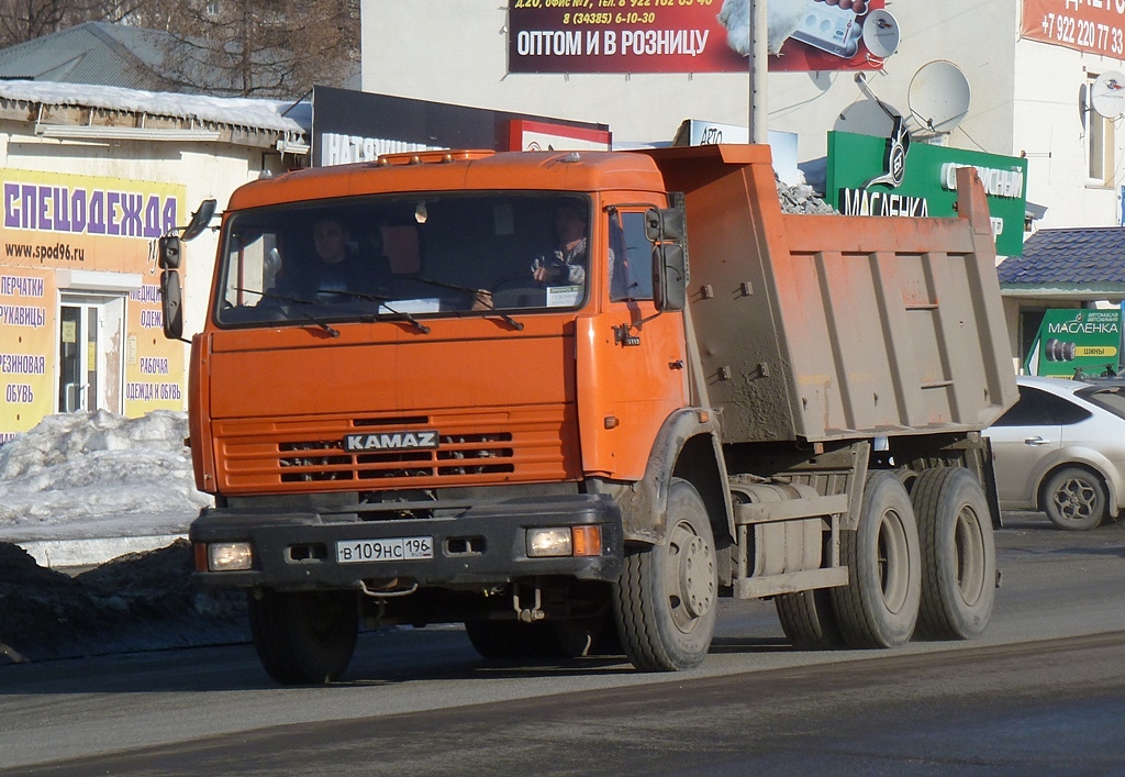 Свердловская область, № В 109 НС 196 — КамАЗ-65115-62