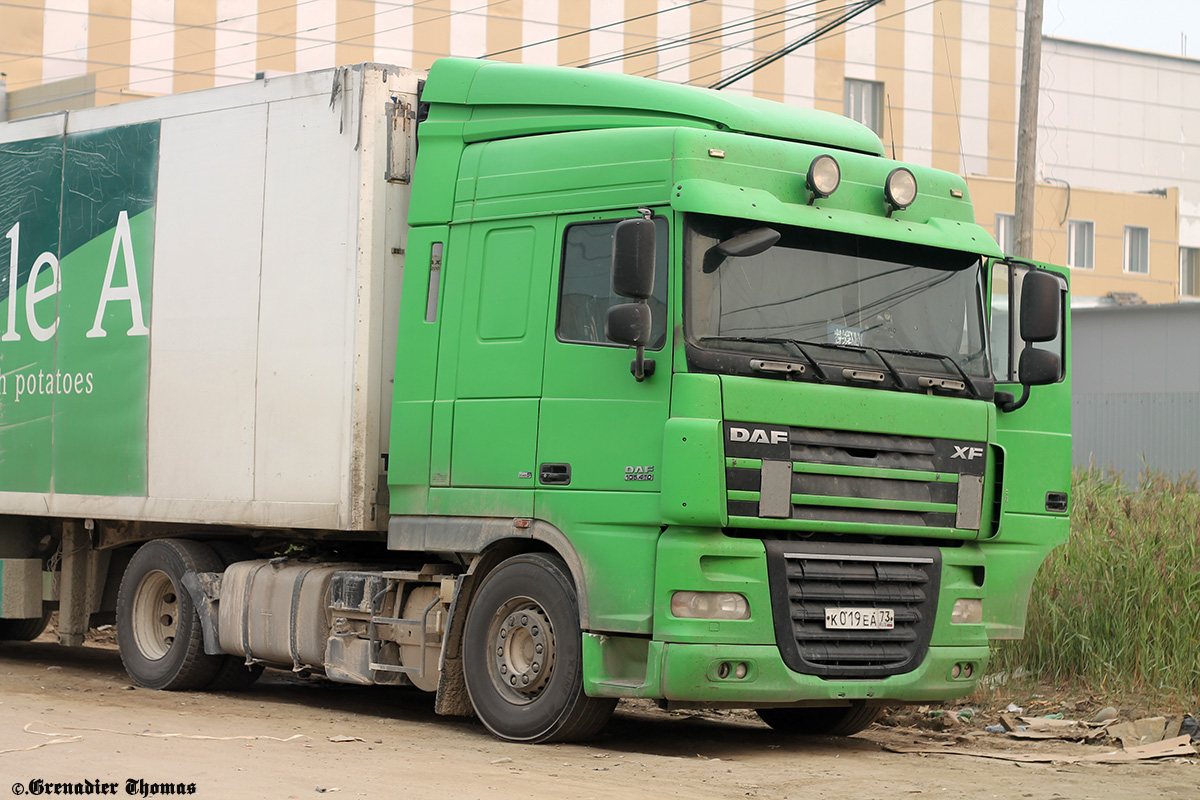 Ульяновская область, № К 019 ЕА 73 — DAF XF105 FT