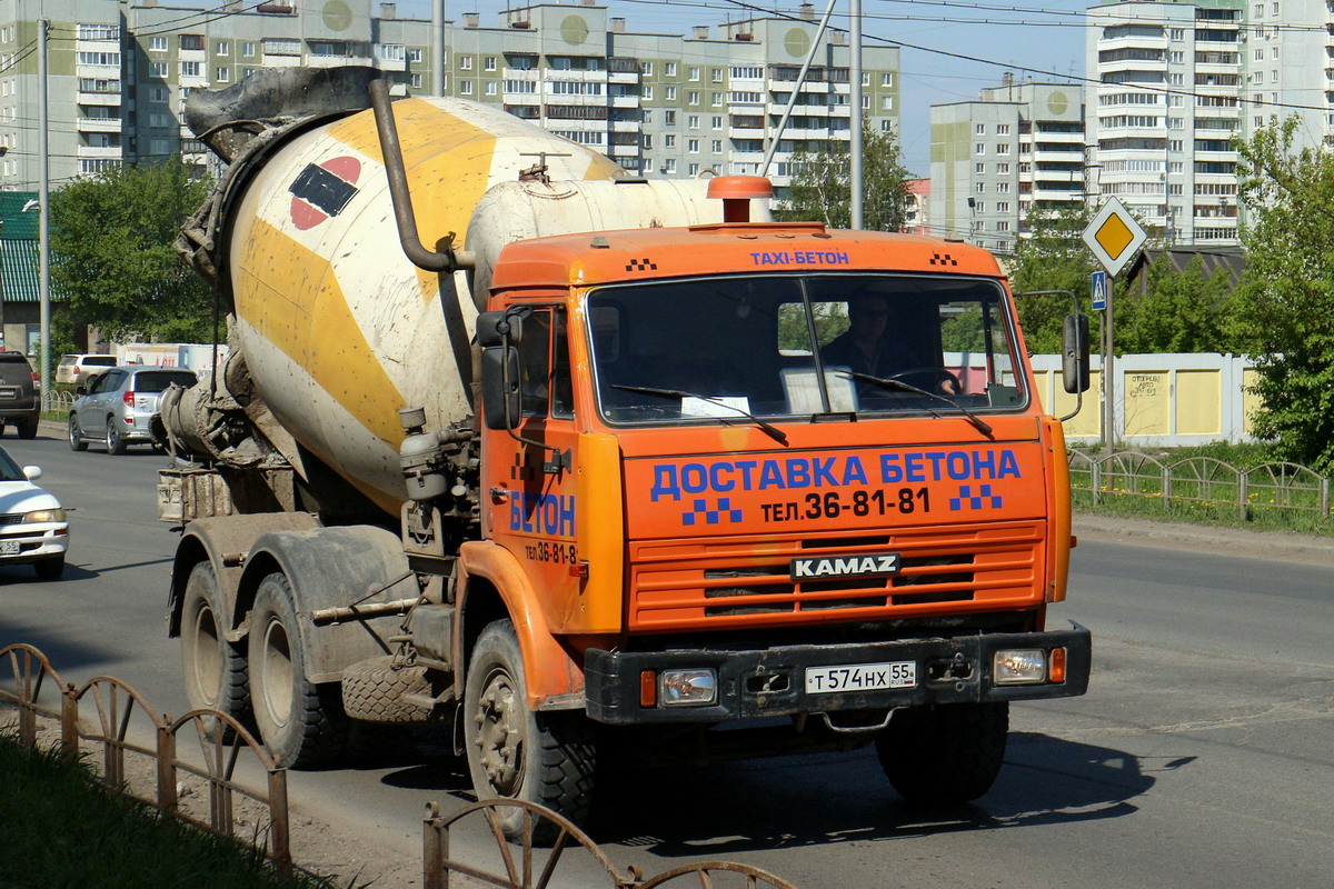 Омская область, № Т 574 НХ 55 — КамАЗ-53229-02 [53229C]