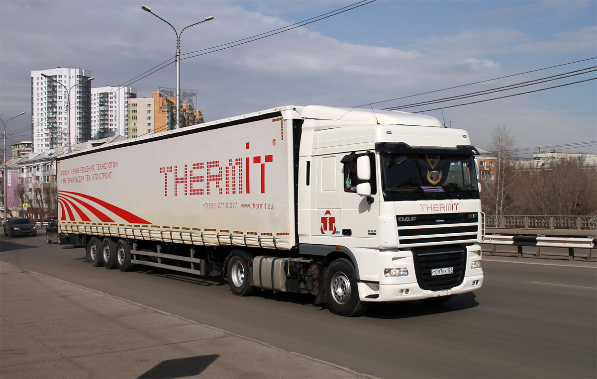 Красноярский край, № Т 097 КХ 124 — DAF XF105 FT