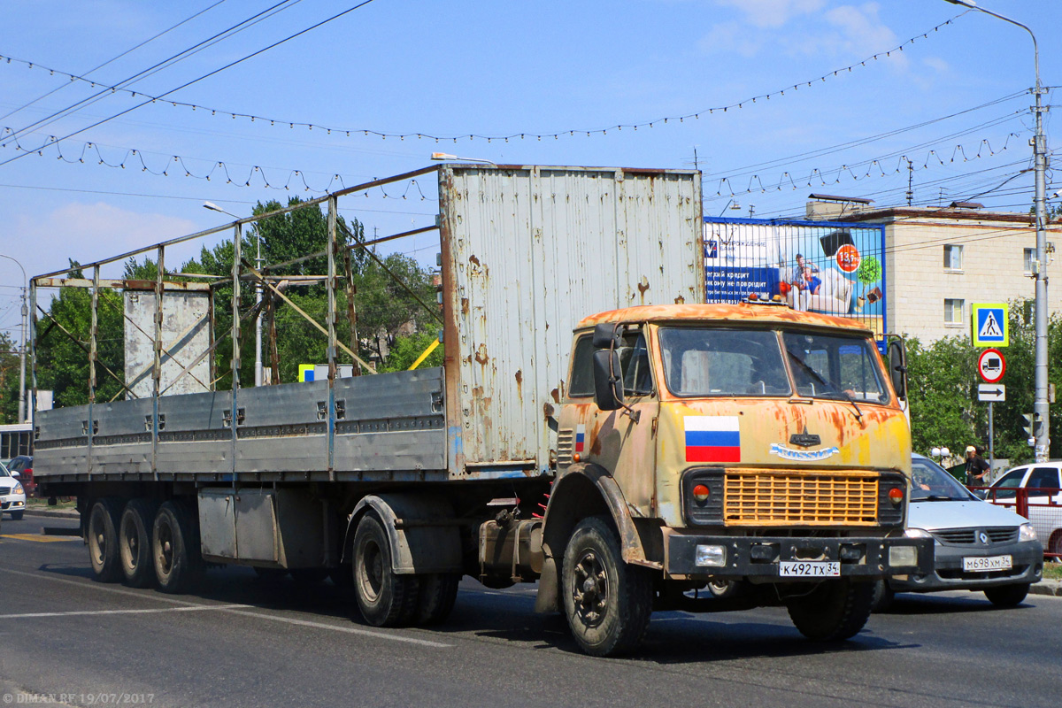 Волгоградская область, № К 492 ТХ 34 — МАЗ-5334