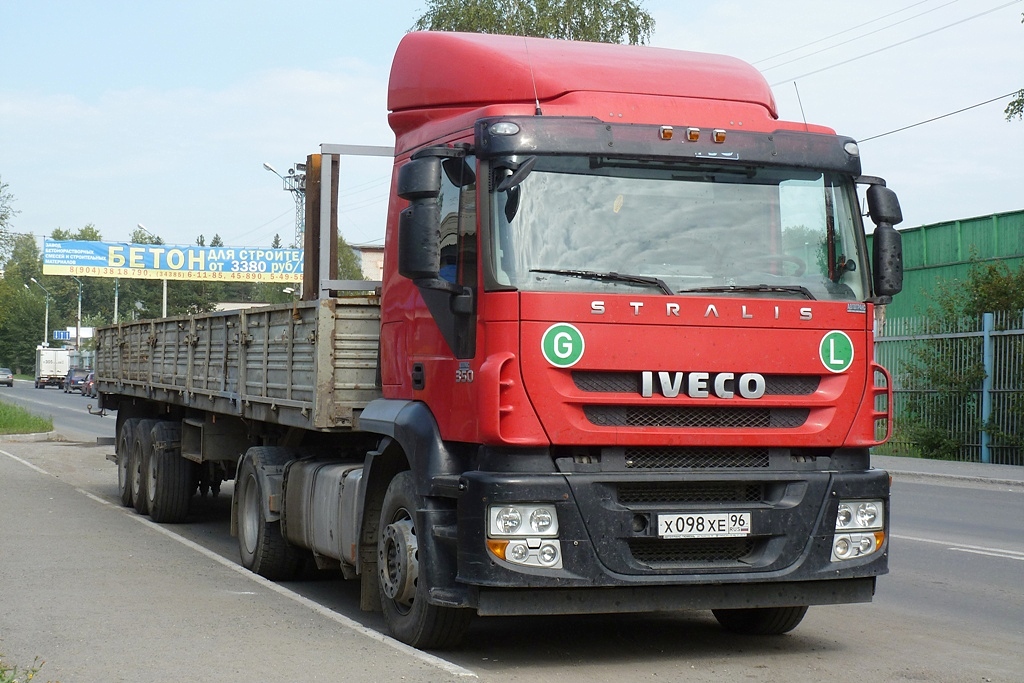 Свердловская область, № Х 098 ХЕ 96 — IVECO Stralis ('2002) 350