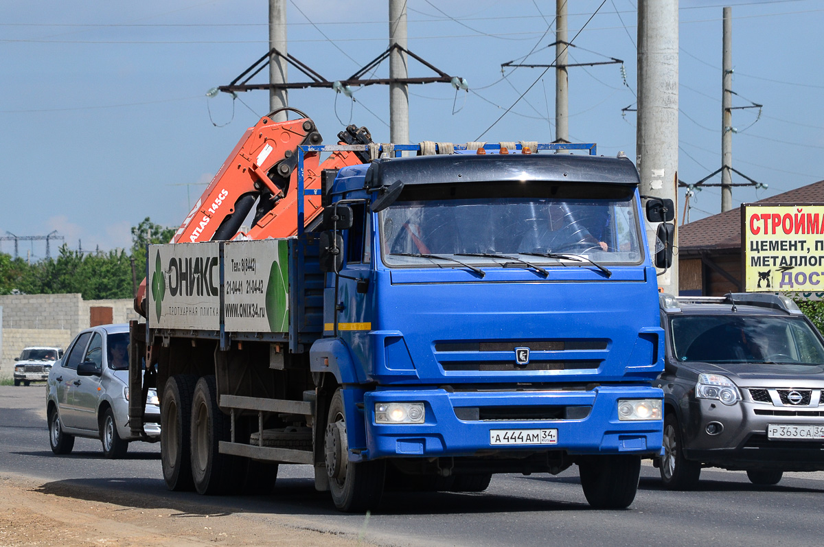 Волгоградская область, № А 444 АМ 34 — КамАЗ-65117 (общая модель)