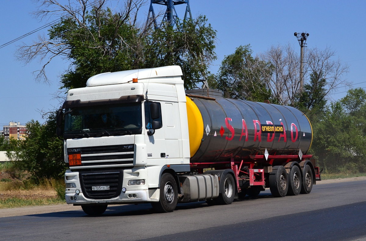 Ульяновская область, № В 705 ТХ 73 — DAF XF105 FT