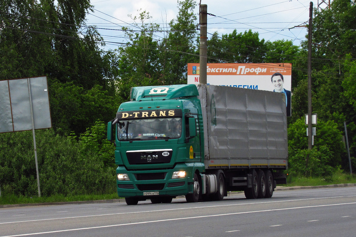 Московская область, № У 099 СН 190 — MAN TGX ('2007) (общая модель)