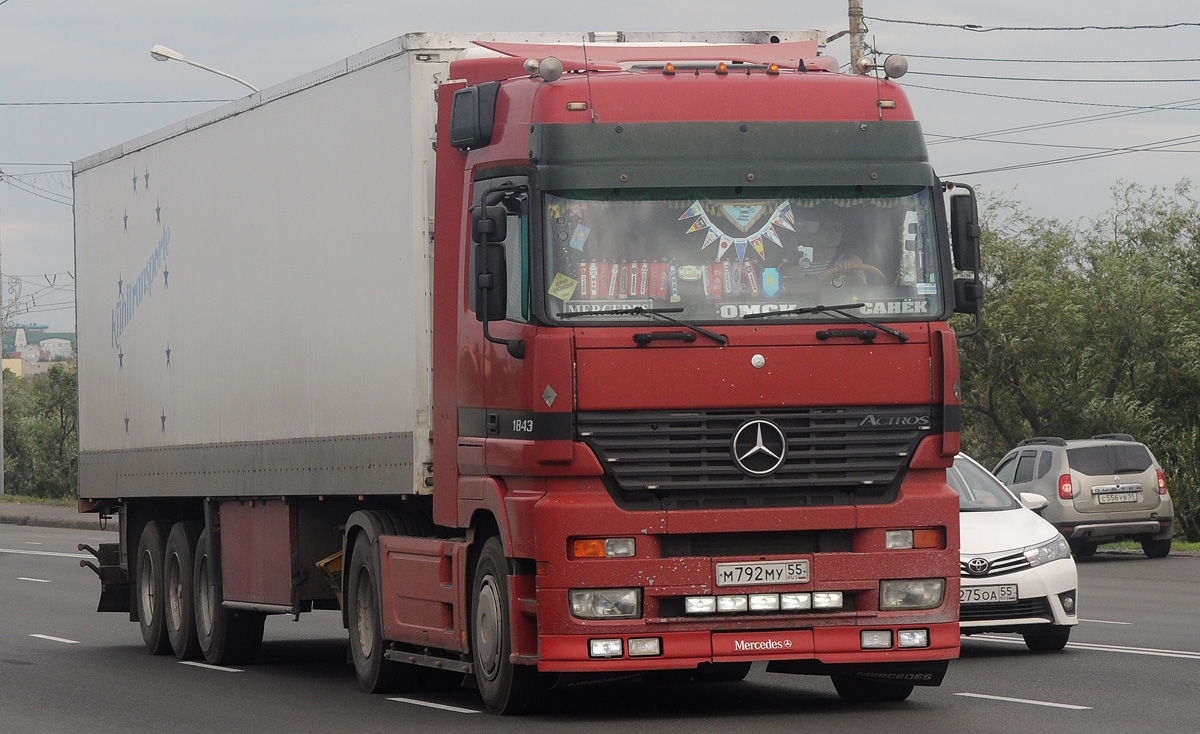 Омская область, № М 792 МУ 55 — Mercedes-Benz Actros ('1997) 1843