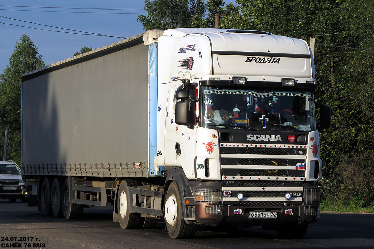 Ярославская область, № О 551 ХН 76 — Scania ('1996, общая модель)