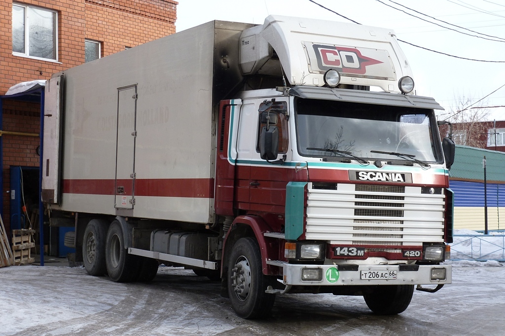 Свердловская область, № Т 206 АС 66 — Scania (III) R143M