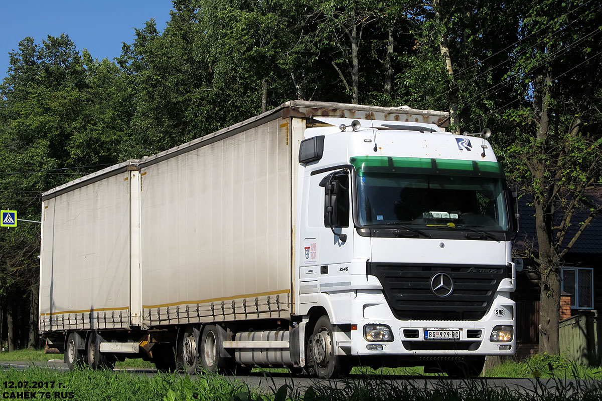 Сербия, № BG 929-DC — Mercedes-Benz Actros ('2003) 2546