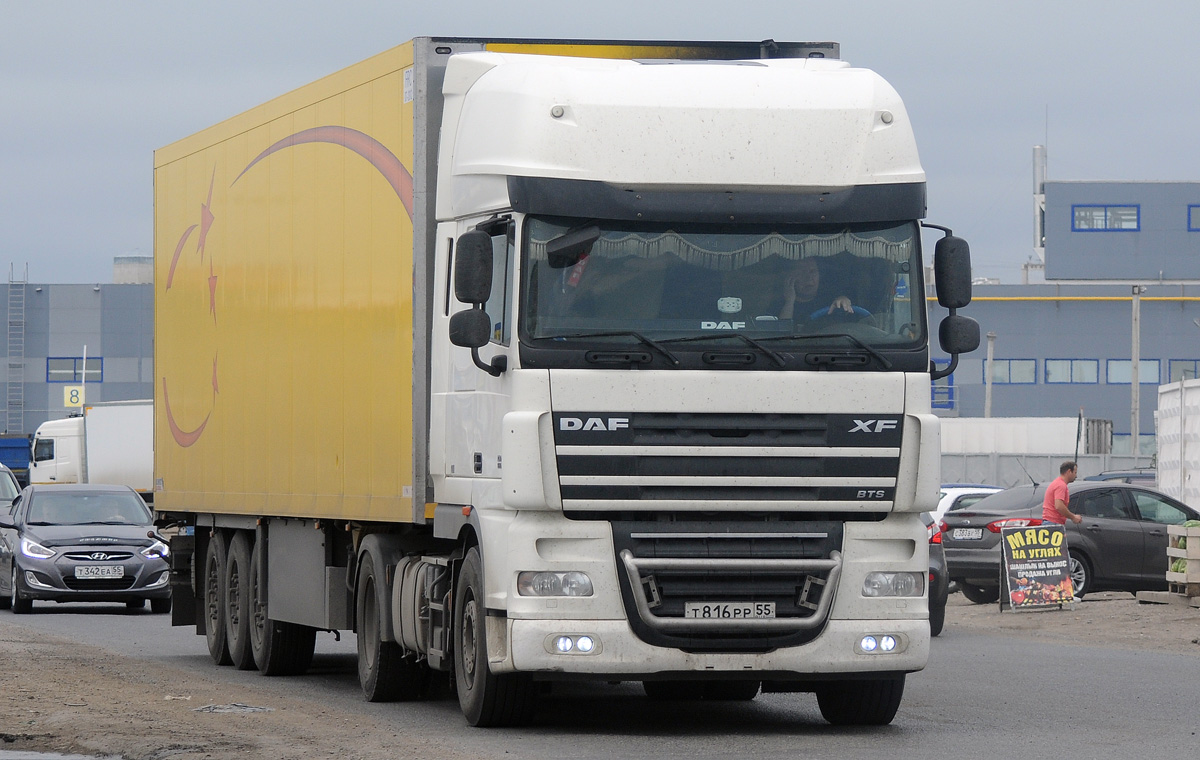 Омская область, № Т 816 РР 55 — DAF XF105 FT