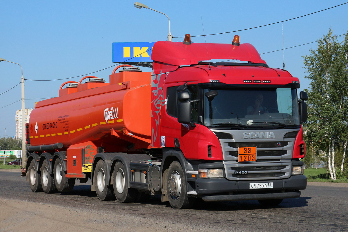 Омская область, № С 975 ХВ 55 — Scania ('2011) P400