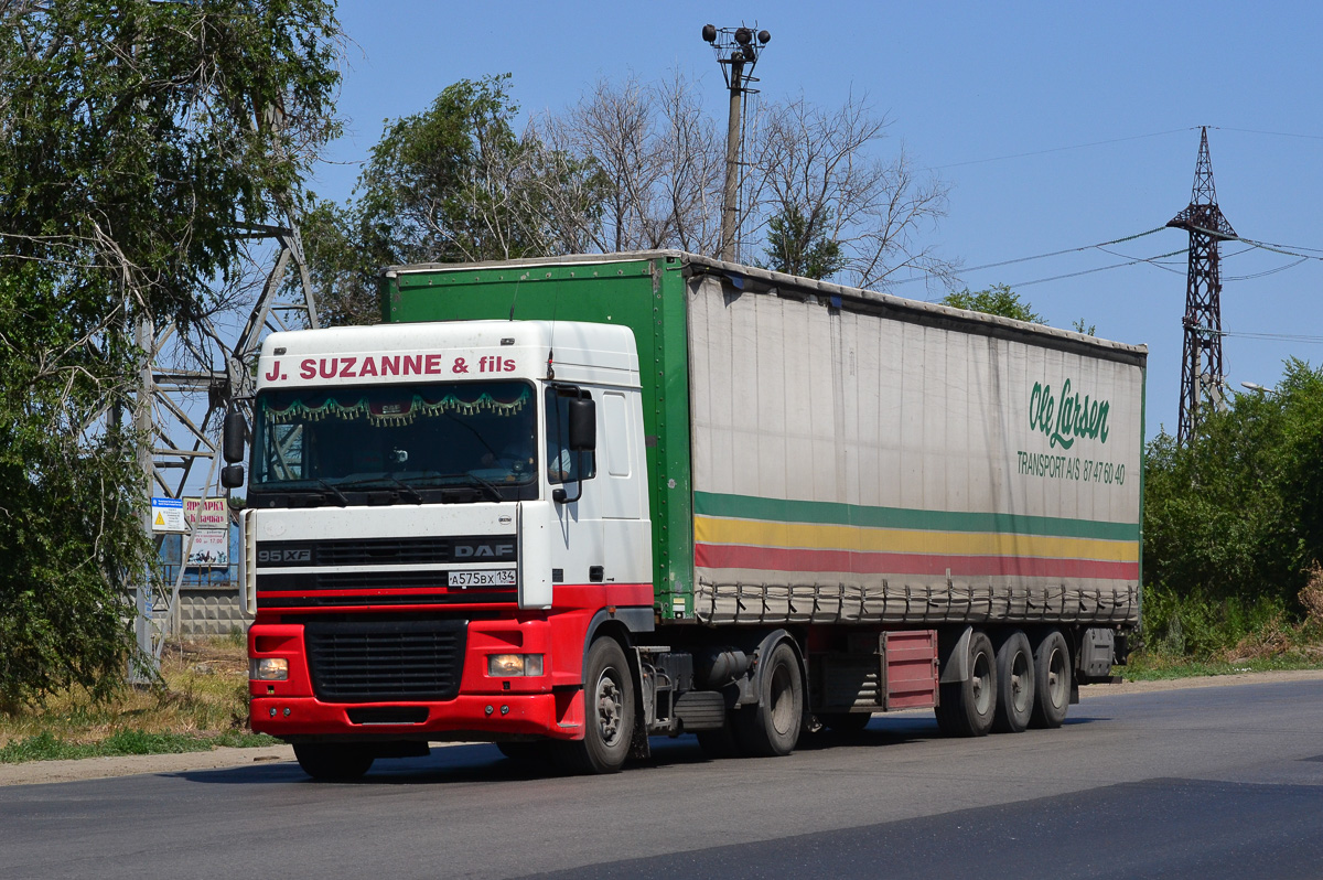 Волгоградская область, № А 575 ВХ 134 — DAF 95XF FT