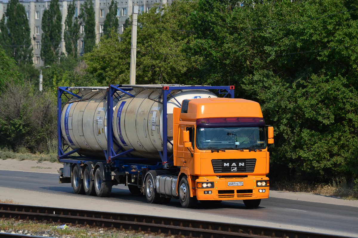 Волгоградская область, № В 681 УЕ 134 — MAN F2000 19.464