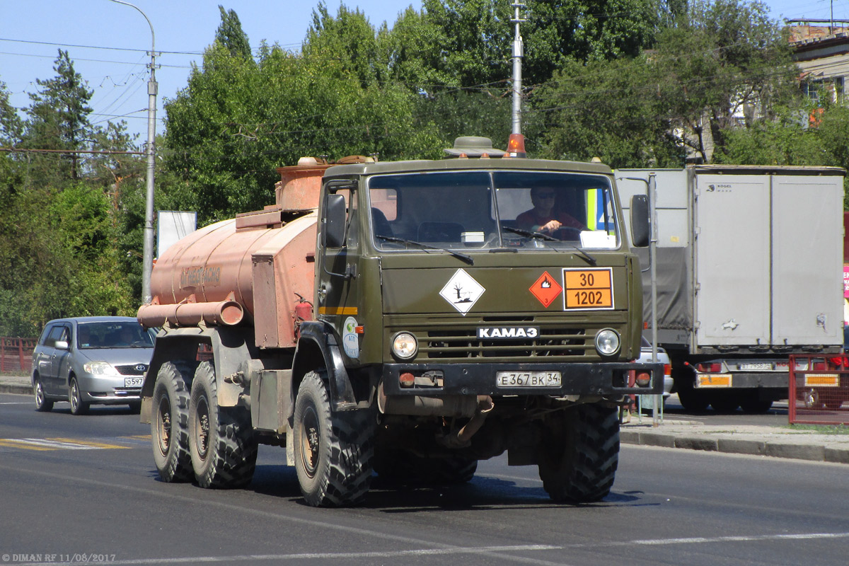 Волгоградская область, № Е 367 ВК 34 — КамАЗ-43101