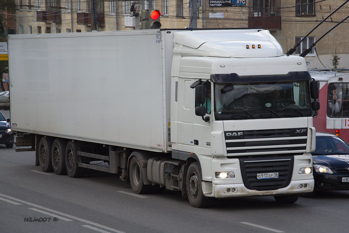 Удмуртия, № О 913 АР 18 — DAF XF105 FT