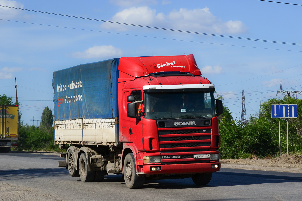 Волгоградская область, № С 941 СК 34 — Scania ('1996) R124L