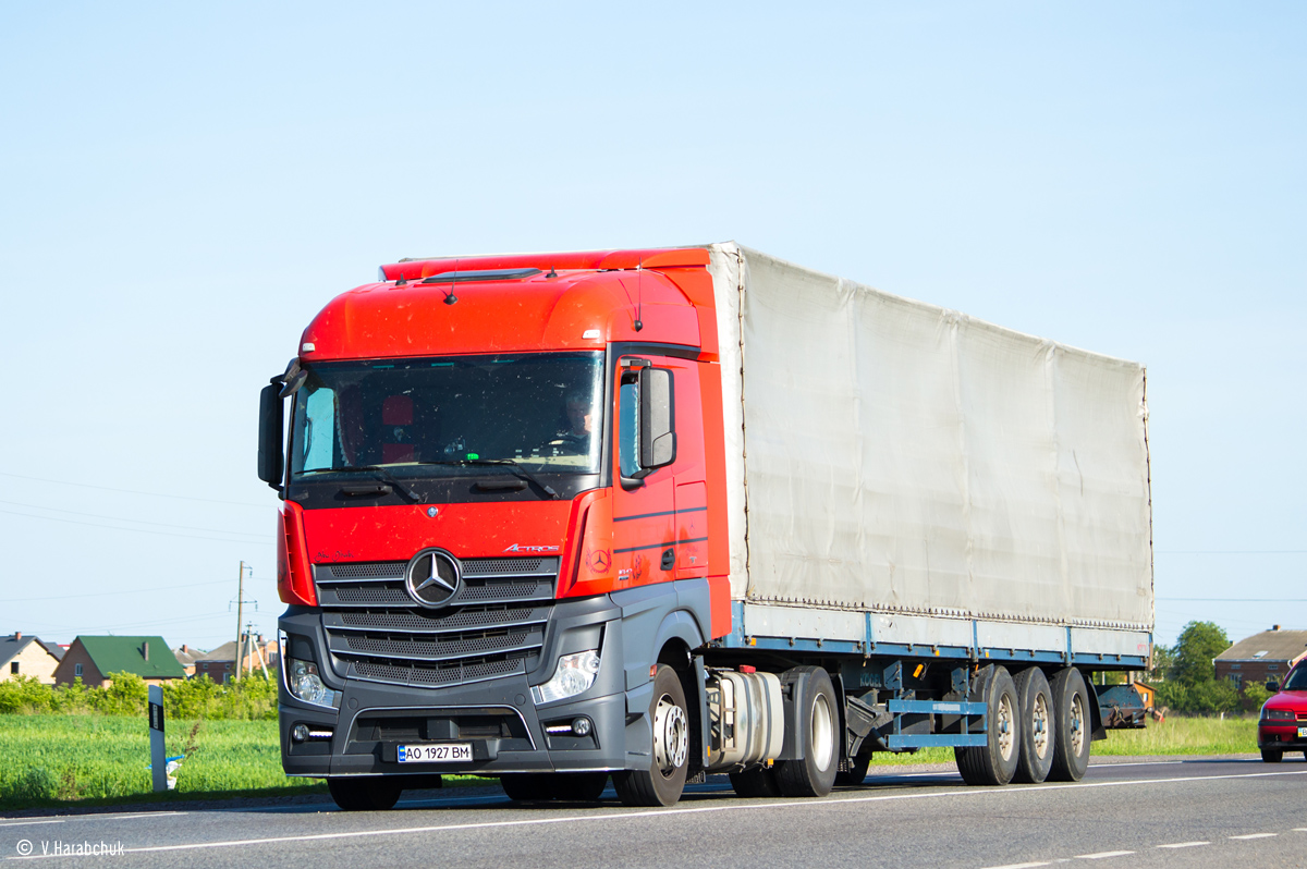 Закарпатская область, № АО 1927 ВМ — Mercedes-Benz Actros ('2011) 1842