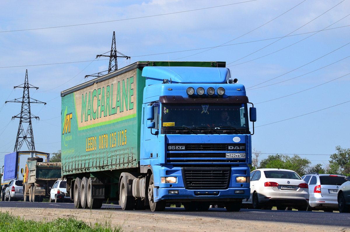 Краснодарский край, № Н 522 КВ 123 — DAF 95XF FT