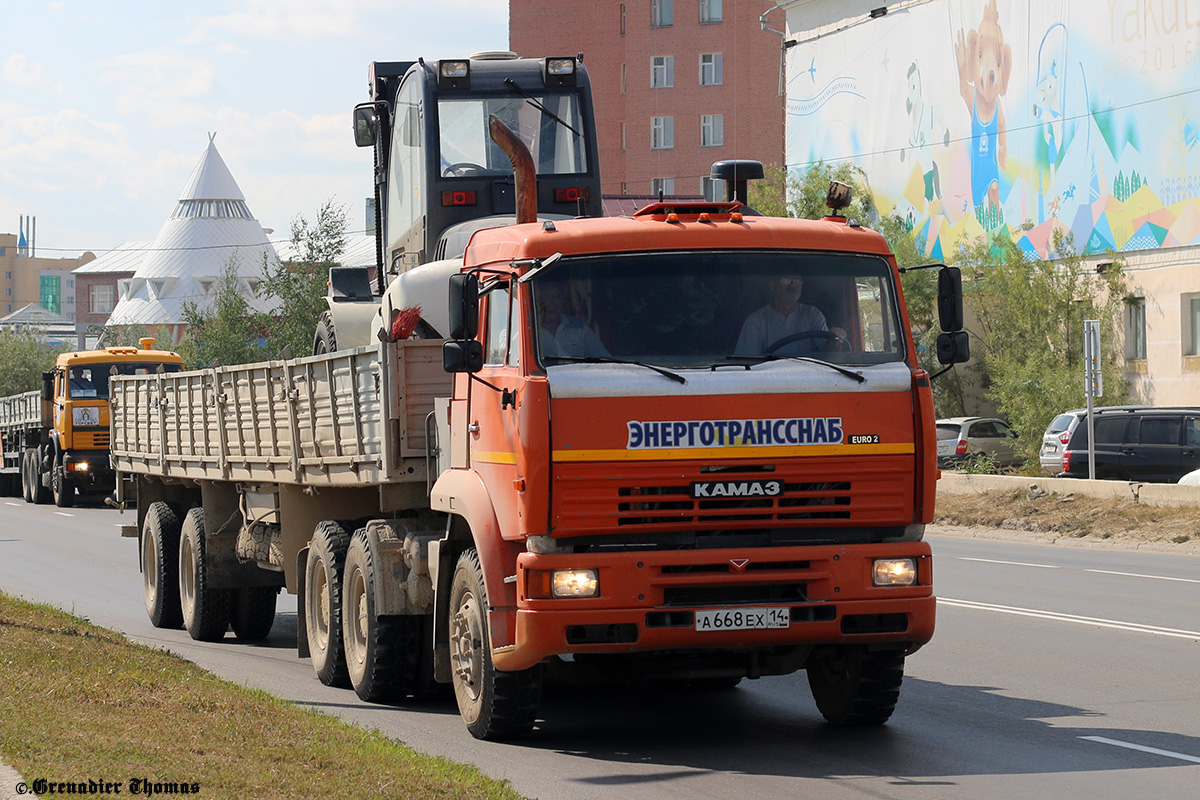 Саха (Якутия), № А 668 ЕХ 14 — КамАЗ-6460 [646000]