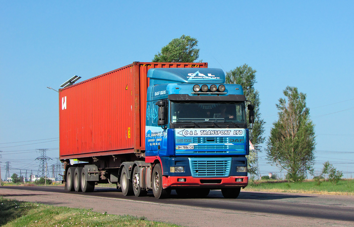 Одесская область, № ВН 7886 СА — DAF 95XF FTG